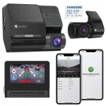 Automobilinis vaizdo registratorius NAVITEL RS984 GPS, 4K UHD, su galine kamera ir Wi-Fi