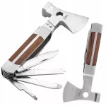 11 viename sulankstomas i&scaron;gyvenimo įrankis NEO Tools su kirviu, plaktuku ir peiliu, 24 cm