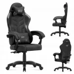 Ergonomi&scaron;ka žaidimų kėdė Huzaro Force 2.7 Black Carbon, juoda, iki 140 kg