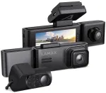 Automobilinis vaizdo registratorius Lamax N10 GPS 3 viename su 3 kameromis, 4K UHD ir Wi-Fi