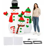 Pripučiama kalėdinė besmegenių dekoracija Jumi su LED ap&scaron;vietimu, 153 cm