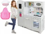 Medinė žaislinė virtuvėlė Funfit Kids su LED ap&scaron;vietimu, 101 &times; 35,5 &times; 20 cm