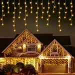 LED &scaron;viesos užuolaida su varvekliais, 500 lempučių, 230 V, 25 W