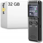 Automatinis diktofonas Spreest V30C su 32 GB atmintimi ir stereo mikrofonu