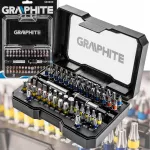 GRAPHITE antgalių rinkinys su adapteriais, 58 vnt.