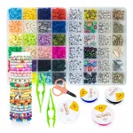 Kūrybinis karoliukų rinkinys papuo&scaron;alams kurti click4TOYS, 21 &times; 14,5 &times; 6 cm