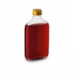 Stiklinis butelis su metaliniu užsukamu dangteliu Tadar, 350 ml
