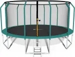 Funfit sodo batutas su vidiniu apsauginiu tinklu ir kopėčiomis, 465 cm, iki 150 kg