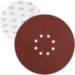 &Scaron;lifavimo diskinis popierius Lehmann, P100, 225 mm, su 8 skylėmis