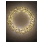 Kalėdinis LED vainikas Chomik Gd&oacute;w, 50 cm, 800 LED, &scaron;iltai balta &scaron;viesa ir &scaron;altas blyksėjimas