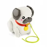 Fisher-Price traukiamas &scaron;uniukas su judančiomis ausimis ir kojomis, 17 &times; 11 &times; 17 cm
