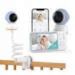 Elektroninė auklė Boifun su Wi-Fi kamera, 5 colių LCD ekranu ir 0&ndash;300 m veikimo nuotoliu