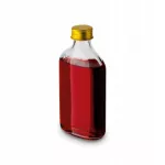 Stiklinis butelis su metaliniu užsukamu dangteliu Tadar, 250 ml