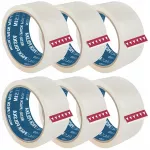 Pakavimo lipni juosta Nistal, 48 mm &times; 45 m, skaidri, 6 vnt.