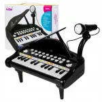Vaiki&scaron;kas muzikinis pianinas click4TOYS su mikrofonu, MP3 ir &scaron;viesos efektais