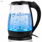 Stiklinis elektrinis virdulys Lehmann Aqua Glass 30 su LED ap&scaron;vietimu, 2 l, 2200 W
