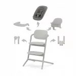 Cybex Lemo 4 viename maitinimo kėdutė, Suede Grey