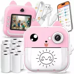 Momentinis fotoaparatas vaikams ZeeTech su spausdintuvu, Bluetooth ir USB įkrovimu