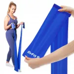 DrFit mėlyna pasiprie&scaron;inimo juosta mank&scaron;tai ir reabilitacijai, 200 cm &times; 150 mm, 1 vnt.