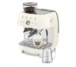 Smeg EGF03CREU pusiau automatinis kavos aparatas su integruotu malūnėliu, 20 barų, 1650 W