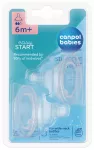 Canpol babies silikoniniai platūs buteliuko žindukai, 2 vnt., 6&ndash;12 mėn.