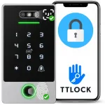 Elektroninė kodinė spyna Spreest K3FW TTLock su veido atpažinimu, pir&scaron;tų atspaudų skaitytuvu, RFID ir Wi-Fi