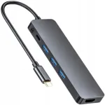 Adapter USB-C HUB Spreest 5 viename su HDMI ir 3 USB 3.0 jungtimis