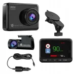 Automobilinis vaizdo registratorius NAVITEL R9 DUAL su galine kamera, GPS, Wi-Fi ir Full HD
