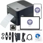 Xprinter XP-410B WI-FI terminio etikečių spausdintuvas 100 &times; 150 mm etiketėms, 500 vnt.