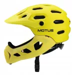 Dviratininko &scaron;almas Motus CB-49 su nuimama smakro apsauga, 54&ndash;58 cm ir 57&ndash;62 cm