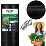 Juodas sodo agroaudinys Funfit Garden nuo piktžolių, 1,6 &times; 100 m, 135 g/m&sup2;