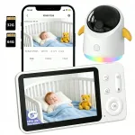 Elektroninė kūdikio auklė ieGeek su Wi-Fi, HD kamera ir LCD ekranu