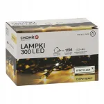LED kalėdinės girliandos Chomik, 300 lempučių, &scaron;iltai balta ir &scaron;altai balta &scaron;viesa, 18 m