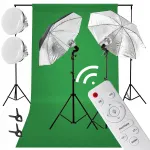 Fotostudijos komplektas CineGEN CGAC-GBS43581 su 2 LED &scaron;viesos &scaron;altiniais, 50 W