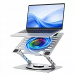 Ne&scaron;iojamojo kompiuterio au&scaron;inimo stovas Wozinsky CoolBase 360&deg; su 10 režimų RGB ap&scaron;vietimu