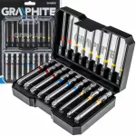 Pailgintų GRAPHITE 56H antgalių rinkinys su adapteriu, 18 vnt., 75 mm