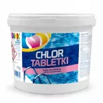 Gamix lėtai tirpstančios chloro tabletės baseino vandens dezinfekcijai, 3 kg