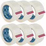 Pakavimo juosta Nistal, skaidri, 48 mm &times; 120 m, 6 vnt., tinkama rankiniam ir automatiniam klijavimui