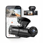 Automobilinė kamera Vantrue N2X 2,7K + Full HD su Wi-Fi, GPS ir 165&deg; matymo kampu