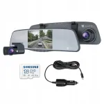 Automobilinis vaizdo registratorius NAVITEL MR255 su galine kamera, Full HD ir 128 GB atminties kortele