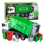 Žaislinis &scaron;iuk&scaron;liavežis click4TOYS su 2 konteineriais, garso efektais ir LED ap&scaron;vietimu, 1:16