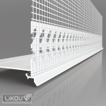 Cokolinis profilis PVC LIKOV, 6 cm, 2.5 m, plastikas