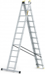 Daugiafunkcinės kopėčios DRABEST PRO, trijų dalių, 3 x 12 pakopų, 150 kg
