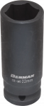 Smūginė galvutė BENMAN, prailginta, &scaron;e&scaron;iakampė, DIN 3129, 1/2" x 78 mm, 21 mm
