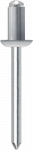 Kniedė TECFI, cinkuoto plieno, galva &Oslash; 9.5 mm, &Oslash; 4.8 x 25 mm