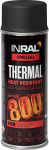 Kar&scaron;čiui atsparūs dažai INRAL THERMAL, aerozoliniai, juodi, matiniai, RAL9011, 400 ml