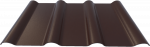 Profiliuotas fibrocementinis lak&scaron;tas FIBRODAH Modern, 625 x 1166 x 6.2 mm, ruda spalva