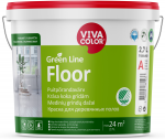 Dažai VIVACOLOR Green Line Floor, A bazė, balti, pusiau matiniai, 2.7 l