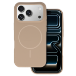 &bdquo;MagSafe Slim&ldquo; silikoninis dėklas iPhone modeliui 17 Pro, rudas
