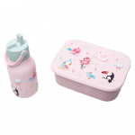 Lund Design Vaiki&scaron;ka gertuvė 400ml ir Pietų dėžutė 1200ml rinkinys vaikams Pauk&scaron;čiai
